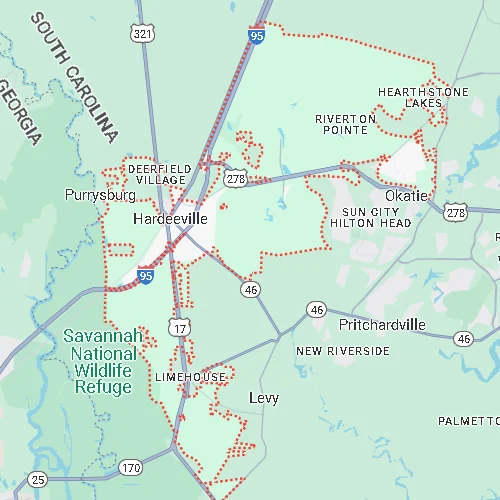 Our Service Areas in Hardeeville